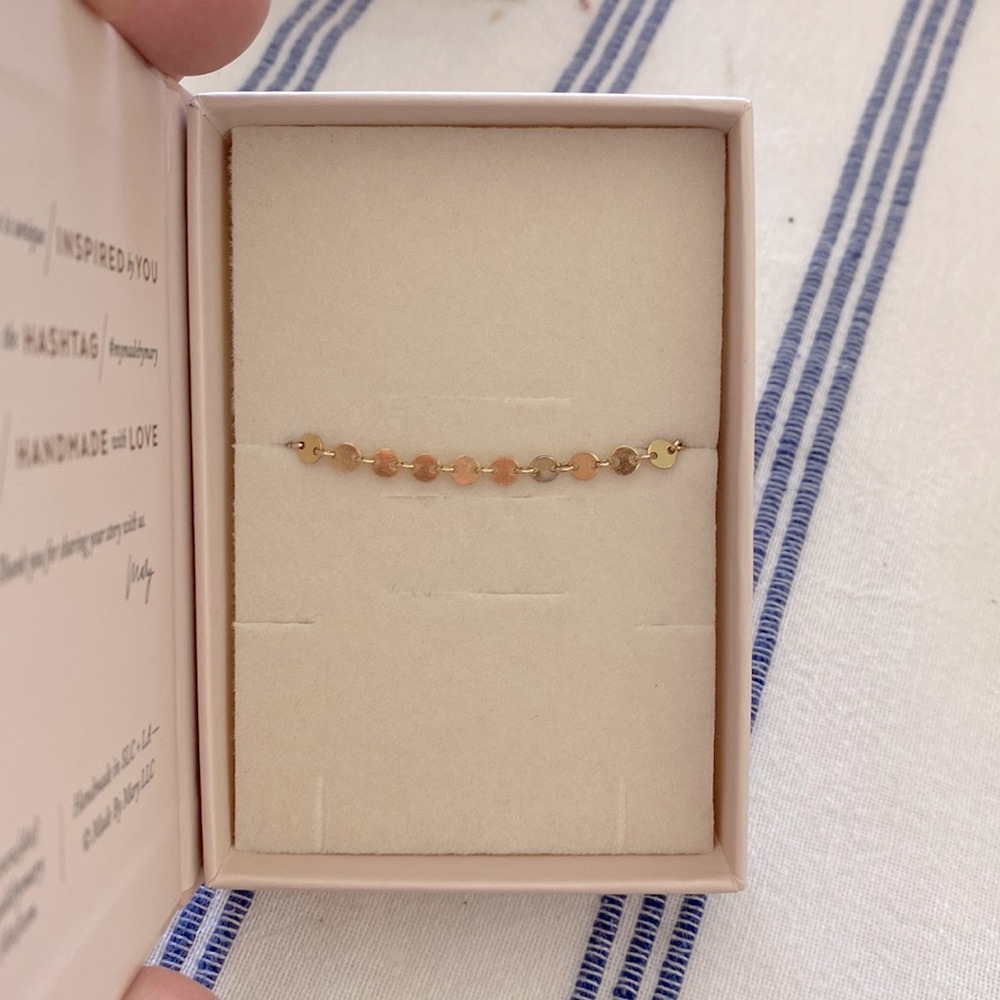 Made by Mary poppy anklet